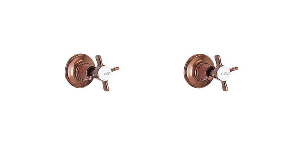 Wall Taps - Porcelain Levers