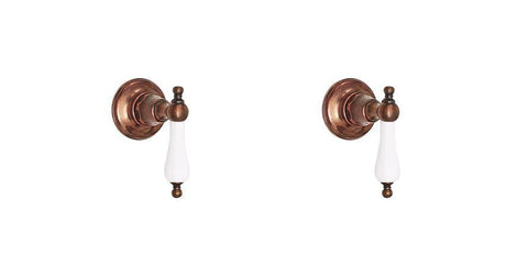 Wall Taps - Porcelain Levers